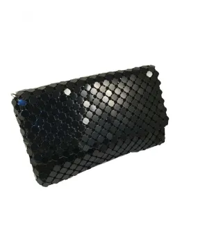 BOLSO DE FIESTA NEGRO, METAL NEGRO
