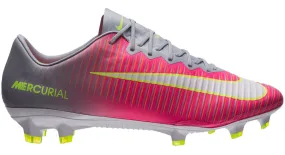 Botas de fútbol Nike Mercurial Vapor XI FG para mujer Hyper Rosa/Blanco/Gris
