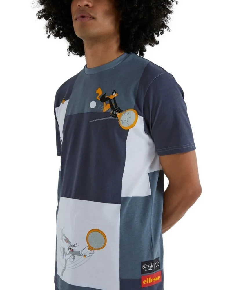 Camiseta ellesse azul sidalo tee looney tunes patchwork
