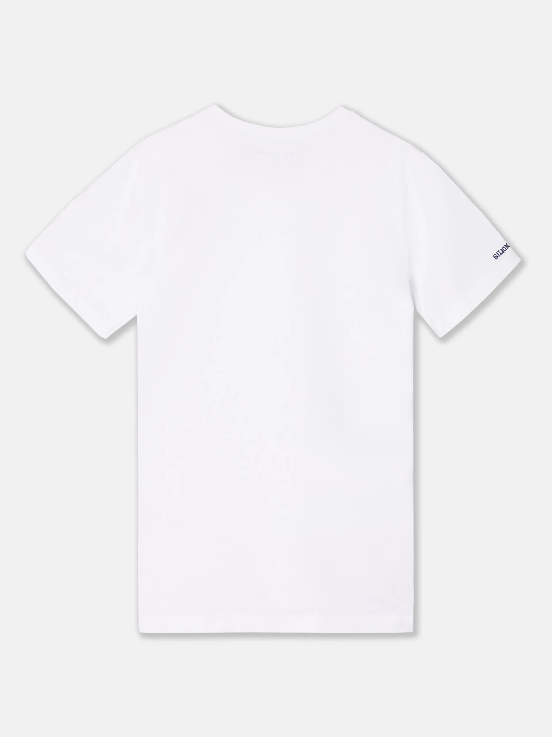 Camiseta silbon miniparche blanca +