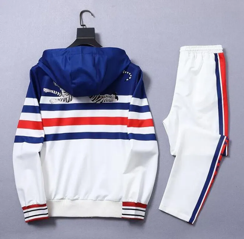 Conjunto deportivo de ocio de otoño para hombre, nuevo producto, chaqueta de moda de marca grande, abrigo, conjunto de dos pieza