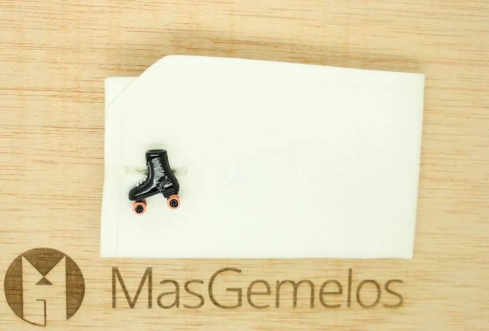 Gemelos para camisa Patines Negros