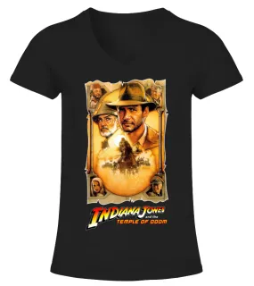 Indiana Jones and the Temple of Doom BK 004 Camiseta cuello pico Mujer