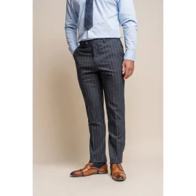 Invencible - pantalones de rayas azul marino para hombres