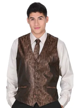 Men's Dress Vest 'El General' BROWN-34142-