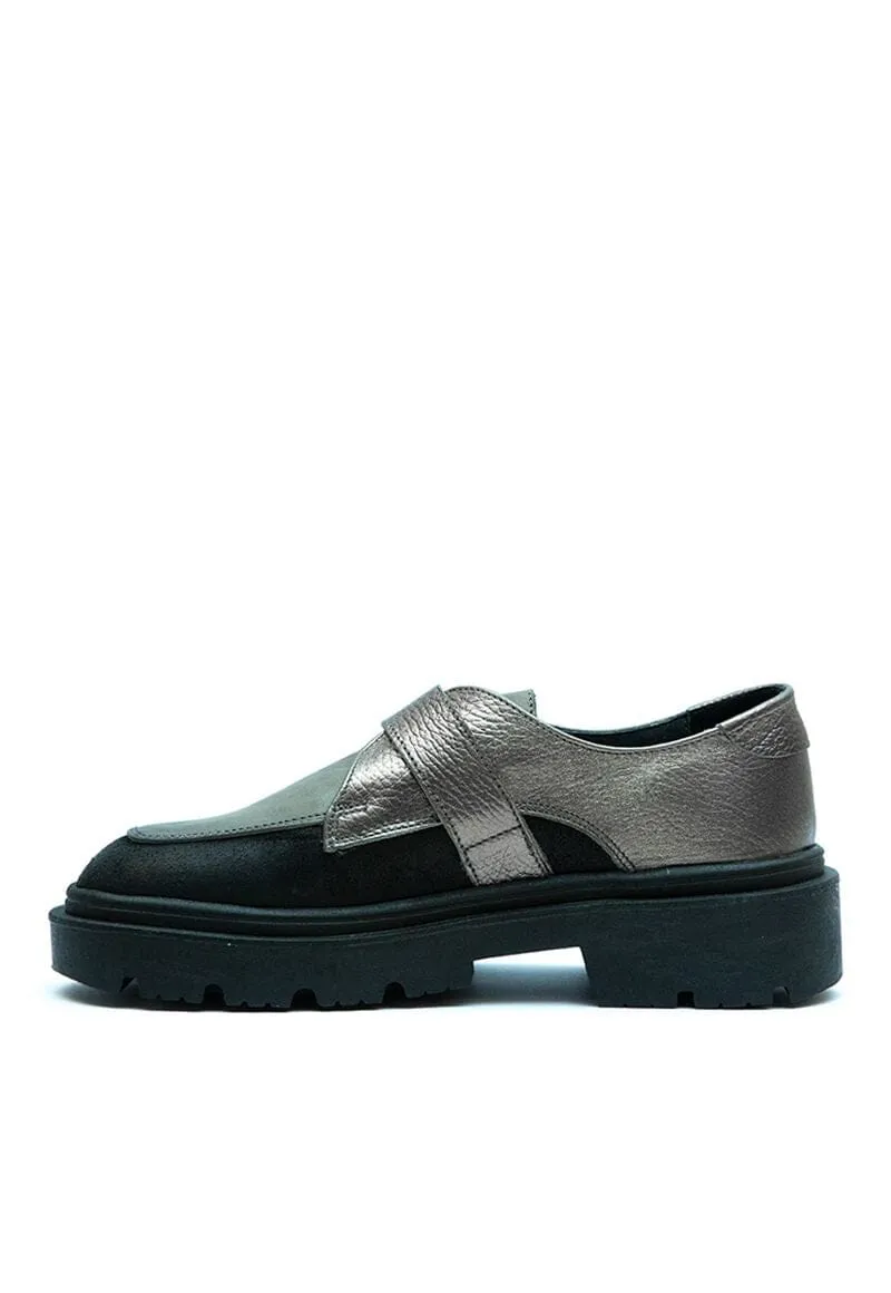 Mocasin Mujer / Eloisa Negro Metal