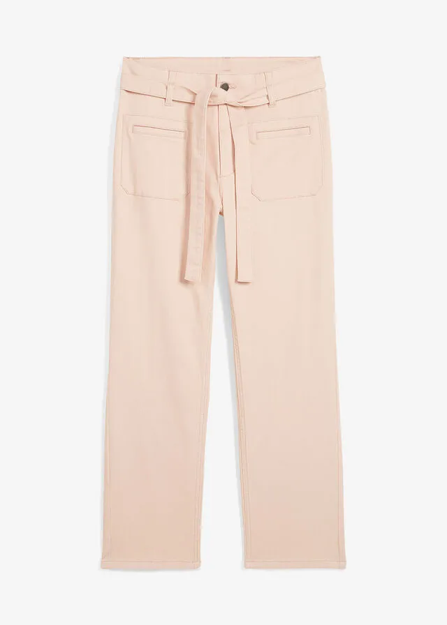 Pantalón elástico rosa melocotón