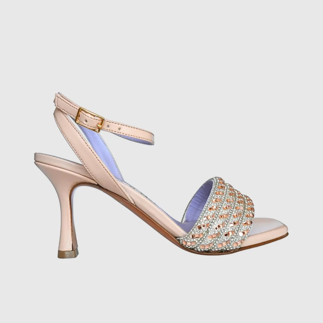 Sandalia rosa con pedrería | Albano 5211