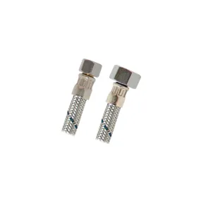 Tubo de Abasto Acero Inoxidable 1/2"x3/8"x16"