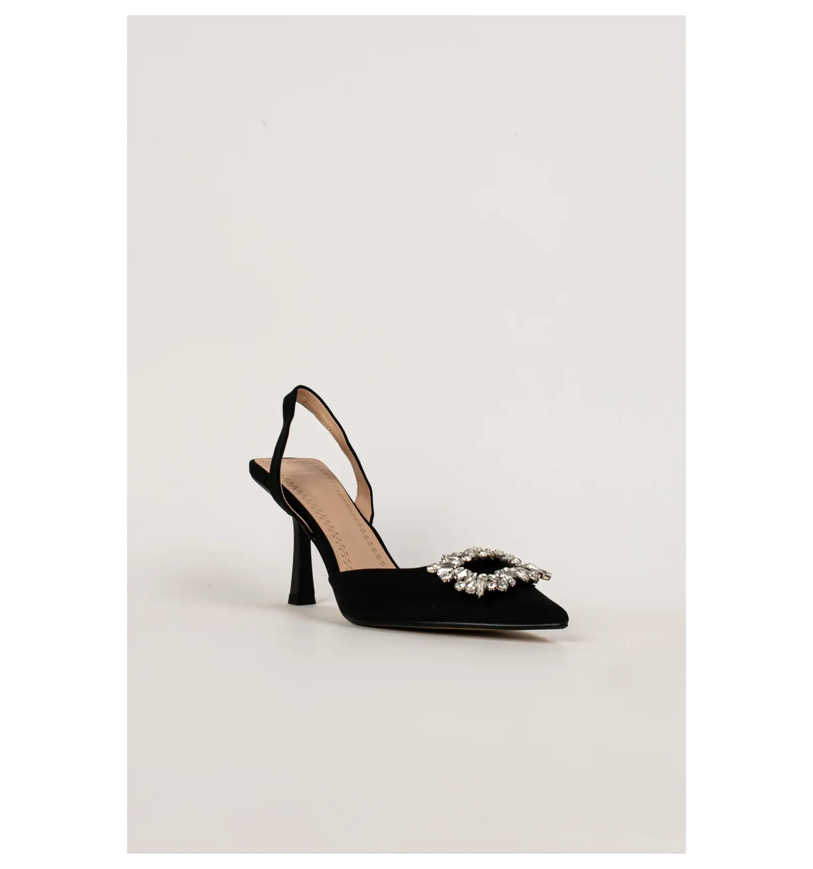 zapato de tacón corina balina - negro