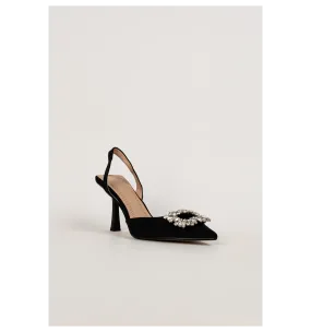 zapato de tacón corina balina - negro